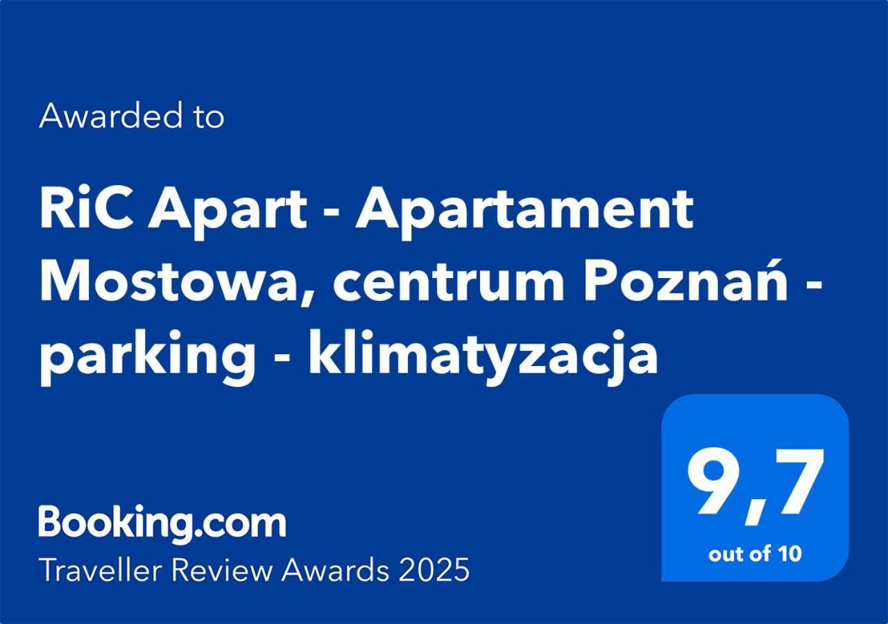 RiC Apart - Apartament Mostowa, centrum Poznań - parking - klimatyzacja Zewnętrze zdjęcie